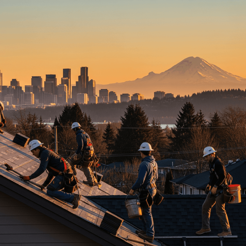 bellevue roof replacement in downtown